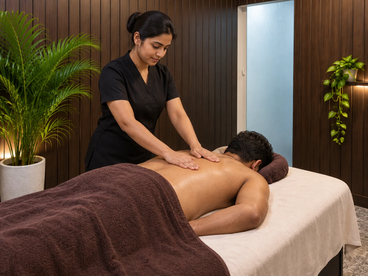 Swedish Massage illustration at Ojas
